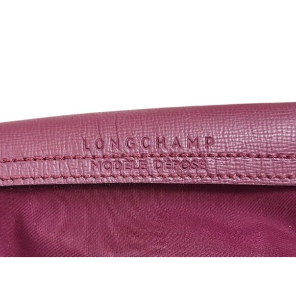 Longchamp Le Pliage Nylon Leather Burgundy S Neo Strap Shoulder Bag - Picture 13 of 16